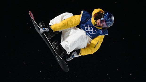 Valentino Guseli of Team Australia competes in run one of the Men's Snowboard Halfpipe Qualification on day five of the Milano Cortina 2026 Winter Olympic games at Livigno Snow Park on February 11, 2026 in Livigno, Italy. (Photo by David Ramos/Getty Images)