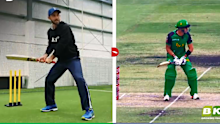 Glenn Maxwell imitates KP