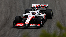 SAO PAULO, BRAZIL - NOVEMBER 11: Kevin Magnussen of Denmark driving the (20) Haas F1 VF-22 Ferrari on track during practice ahead of the F1 Grand Prix of Brazil at Autodromo Jose Carlos Pace on November 11, 2022 in Sao Paulo, Brazil. (Photo by Bryn Lennon - Formula 1/Formula 1 via Getty Images)