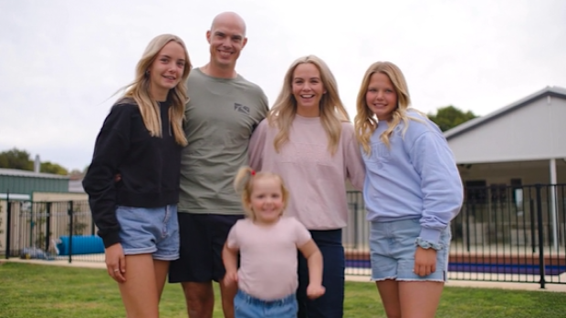 Brooke Hammond with her family now.
