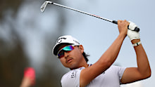 MELBOURNE, AUSTRALIA - DECEMBER 04: Min Woo Lee of Australia tees off on the 13th hole on day one of the Crown Australian Open 2025 at The Royal Melbourne Golf Club on December 04, 2025 in Melbourne, Australia. (Photo by Graham Denholm/Getty Images)