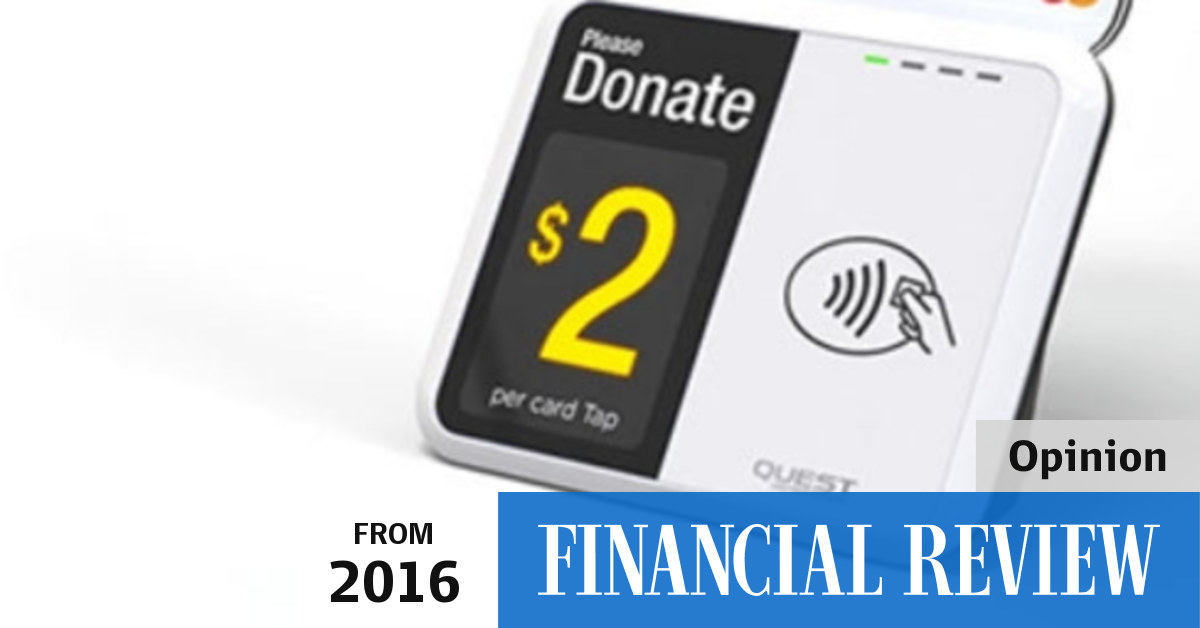 Finally we can donate spare change again in an increasingly cashless world