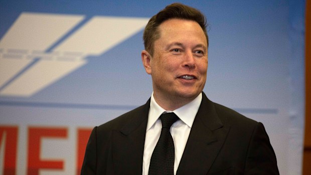 Elon Musk, founder and CEO of SpaceX, participates in a press conference at the Kennedy Space Center on May 27, 2020 in Cape Canaveral, Florida. NASA astronauts Bob Behnken and Doug Hurley were scheduled to be the first people since the end of the Space Shuttle program in 2011 to be launched into space from the United States, but the launch was postponed due to bad weather. 