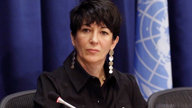 Ghislaine Maxwell, founder of the TerraMar Project, attends a press conference on the Issue of Oceans in Sustainable Development Goals, at United Nations headquarters, June 25, 2013. 