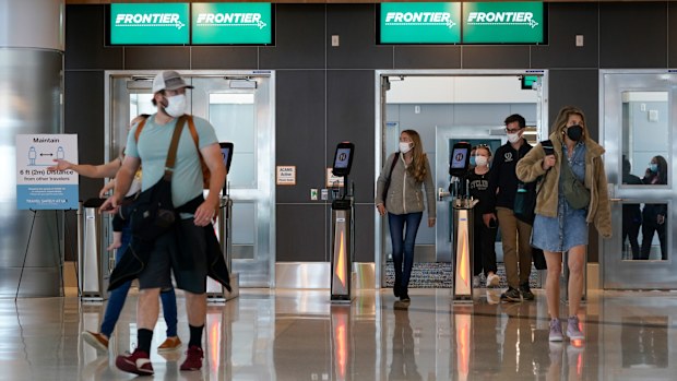 Passengers arrive at the West Gates at Tom Bradley International Terminal at Los Angeles International Airport.