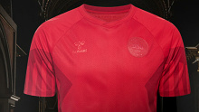 The jersey Denmark will wear at the FIFA World Cup, hosted by Qatar.
