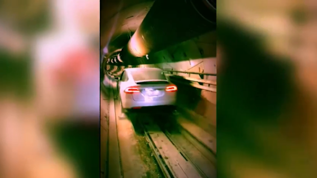 Musk car tunnel 