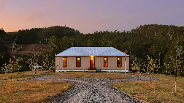 The home was built by Jiri Lev, who had no prior experience in construction, in six months. 
