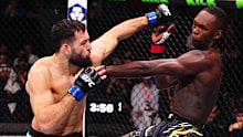 Nassourdine Imavov lands the killer blow on Israel Adesanya in the second round.
