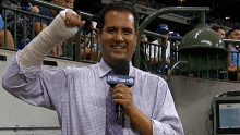 The LA Dodgers reporter walked away scathed.