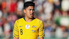 Massimo Luongo of Australia during the AFC Asian Cup Group B match between Palestine and Australia.