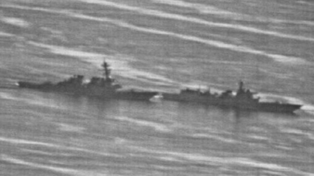 Scott Morrison appeals for calm over South China Sea near miss