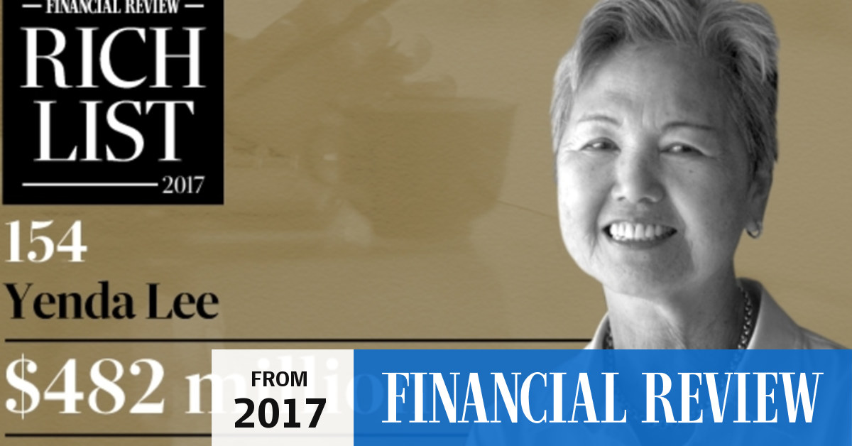 Daily habits of the Rich List 2017: Bing Lee's Yenda Lee doesn't 'sweat the  small stuff'