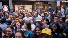 Thousands of fans swamped Oscar Piastri as he descended on the Melbourne CBD.