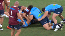 Joe Brial punches Daniel Botha.