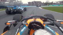 Oscar Piastri crashes into Alex Albon. 