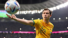 Goodwin during round of 16 match against Argentina.