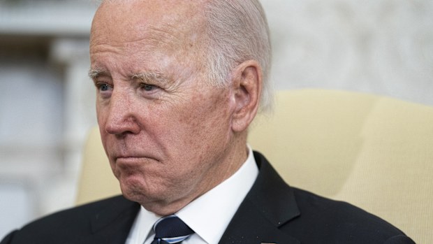 FILE - President Joe Biden listens as Japanese Prime Minister Fumio Kishida speaks during a meeting in the Oval Office of the White House, Friday, Jan. 13, 2023, in Washington. (AP Photo/Evan Vucci, File)