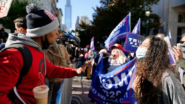 Protesters clash 