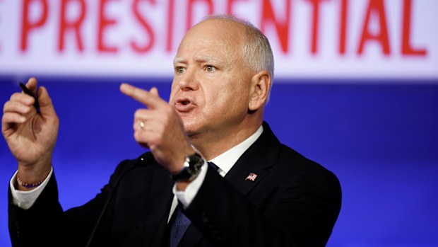 Tim Walz wears Taylor Swift friendship bracelets during US VP debate