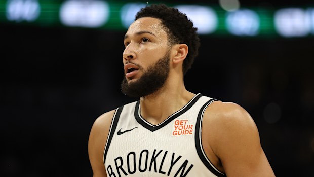 Ben Simmons #10 of the Brooklyn Nets walks backcourt during a game against the Milwaukee Bucks at Fiserv Forum on December 26, 2024 in Milwaukee, Wisconsin.  The Nets defeated the Bucks 111-105. NOTE TO USER: User expressly acknowledges and agrees that, by downloading and or using this photograph, User is consenting to the terms and conditions of the Getty Images License Agreement. (Photo by Stacy Revere/Getty Images)
