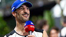 SINGAPORE, SINGAPORE - SEPTEMBER 22: Daniel Ricciardo of Australia and Visa Cash App RB F1 team in the paddock after the F1 Grand Prix of Singapore at Marina Bay Street Circuit on September 22, 2024 in Singapore, Singapore. (Photo by Kym Illman/Getty Images)