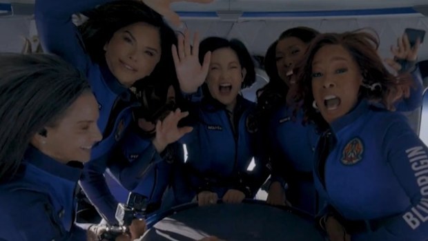 Gayle King Blue Origin viral footage looking miserable