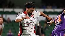 Mohamed Al-Taay of the Wanderers in action.