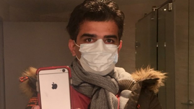 Sydney man Abir had the AstraZeneca vaccine despite being aged under 40.