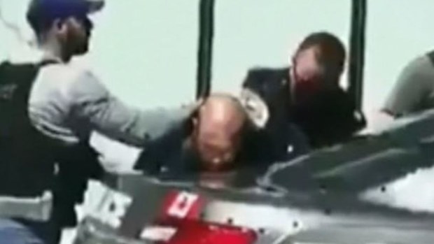 Van driver Alek Minassian is arrested at the scene by Toronto police. (CTV News)