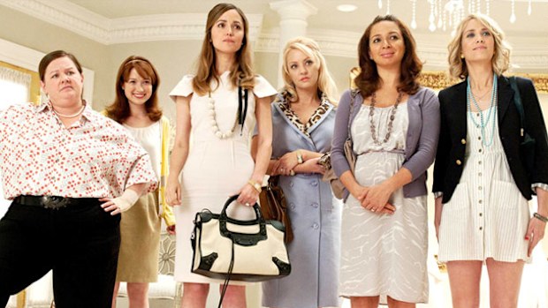 Bridesmaids, cast, movie, scene, bridal store