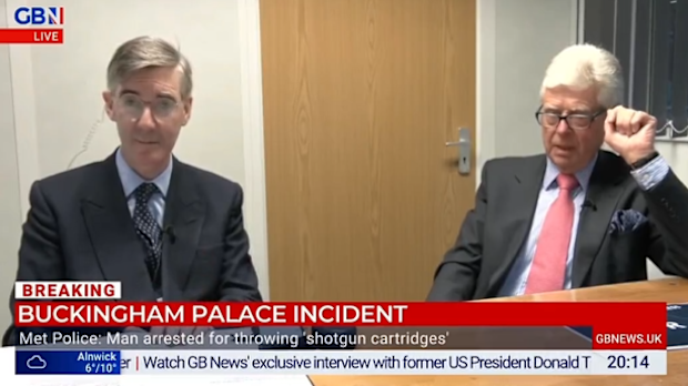 british broadcast ordered off the air following buckingham palace explosion