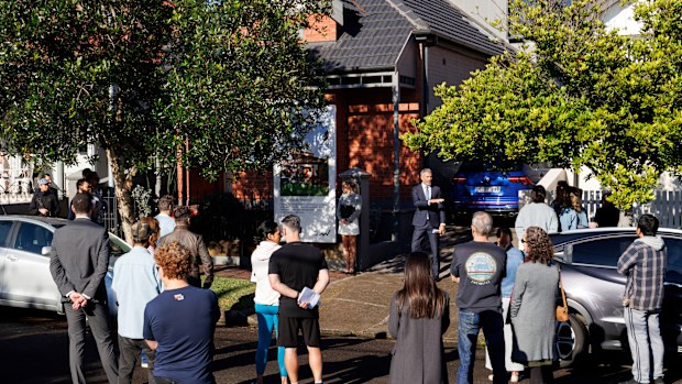 An auction in Inner West Sydney.
