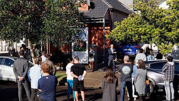 An auction in Inner West Sydney.