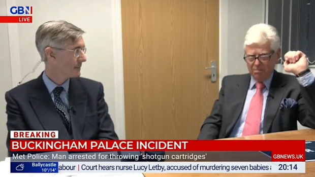 british broadcast ordered off the air following buckingham palace explosion