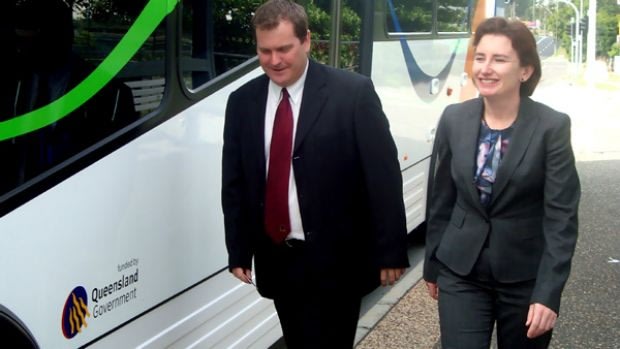 Then transport minister Rachel Nolan with Mansfield MP Phil Reeves in 2009.