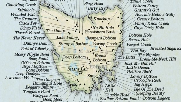 Tasmania has a fair few funny place names.