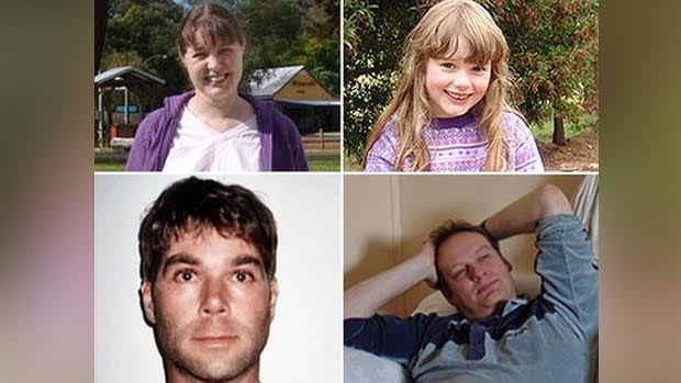 Pictured are Chantelle McDougall and her daughter Leela (top) and Tony Popic (bottom left) and Simon Kadwell.