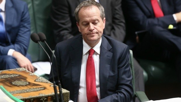 Opposition Leader Bill Shorten in Parliament House.