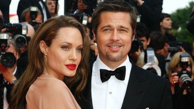 Angelina Jolie and Brad Pitt.
