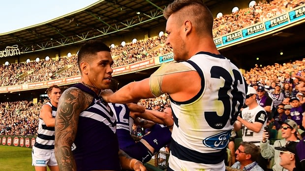 Michael Walters copped a fine after he was involved in a melee against the Cats.