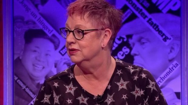Jo Brand has earned praise for her pointed rebuttal to the show's male panellists.