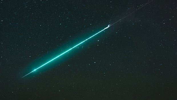 Wellington man Jono Matla had no sooner pressed the shutter for the last photo in his six-shot panorama when the meteor burned across the sky.
