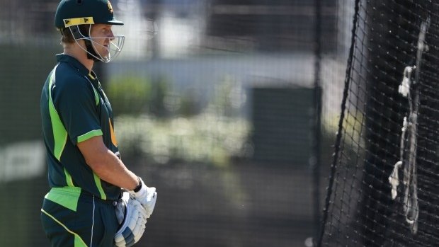 Under pressure: Shane Watson is trying to focus on the future.  