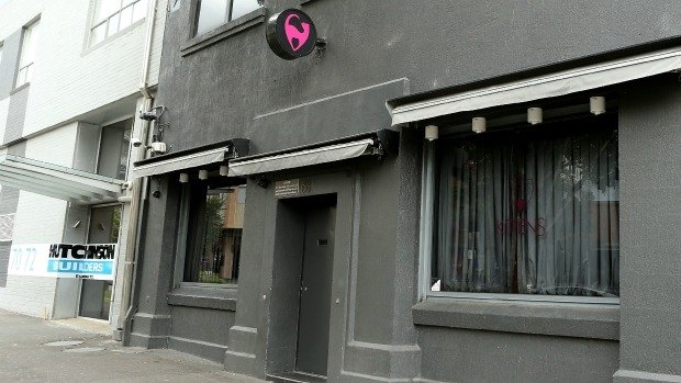 A general view of Kittens strip club in South Melbourne.