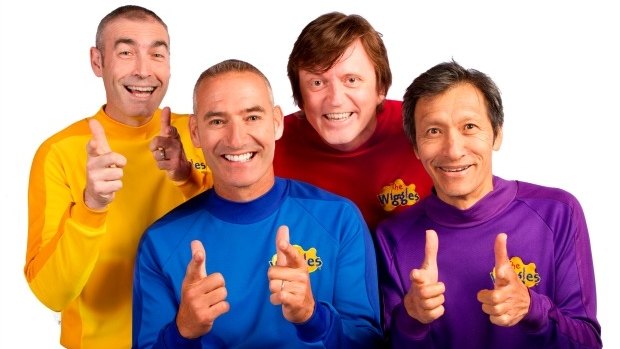 The original Wiggles: Greg Page, left, Anthony Field, Murray Cook and Jeff Fatt had an exhaustive tour schedule.