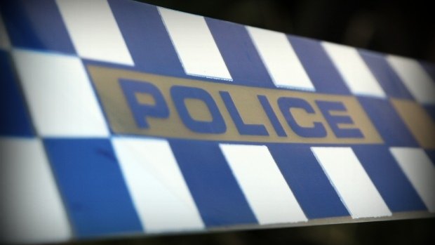 A Queensland father and son are on the run after shooting at police in New South Wales.