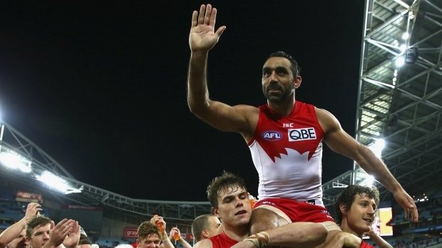 Adam Goodes retired last year after a decorated career spanning 372 games.