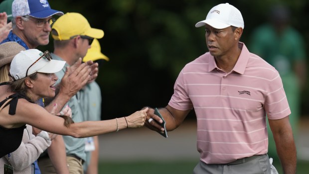 US Masters 2024 golf news, Tiger Woods shot video round one results ...