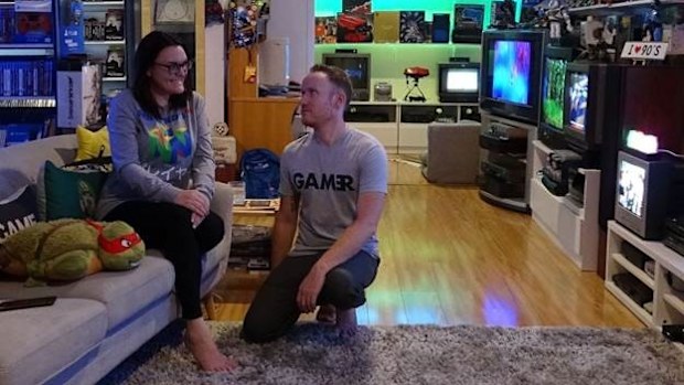 Emily and Beau Dalton are keen video gamers and collectors. 